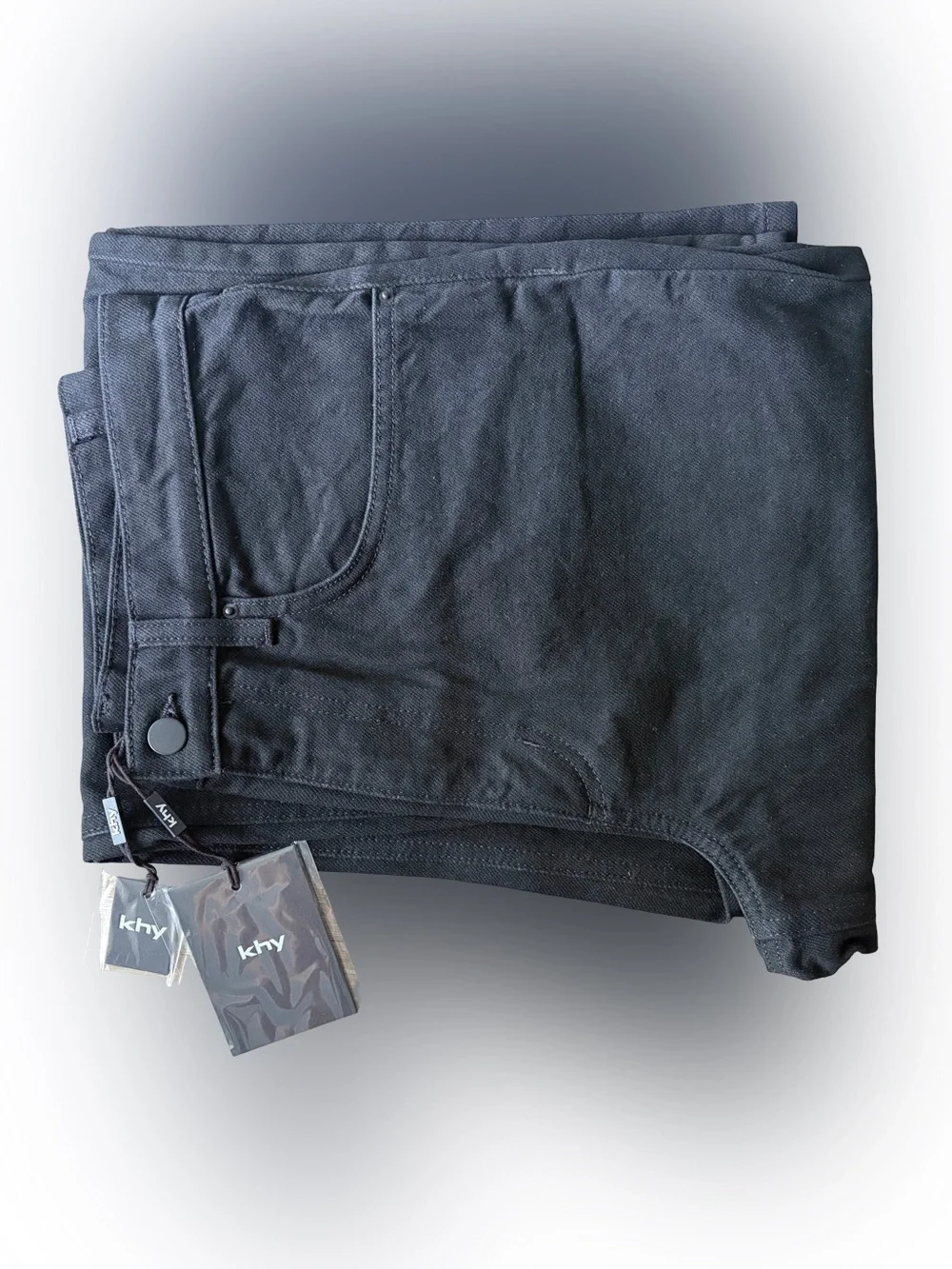 KHY CLASSIC LOW RISE DENIM BLACK SIZE 26